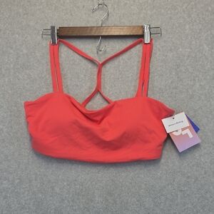 JoyLab NWT Coral Sports Bra Size L Strappy Back Yoga